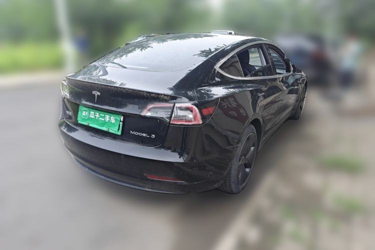 Used Tesla Model 3 2019 Standard Range Rear-Drive Upgraded Version Rear Right 45 Deg