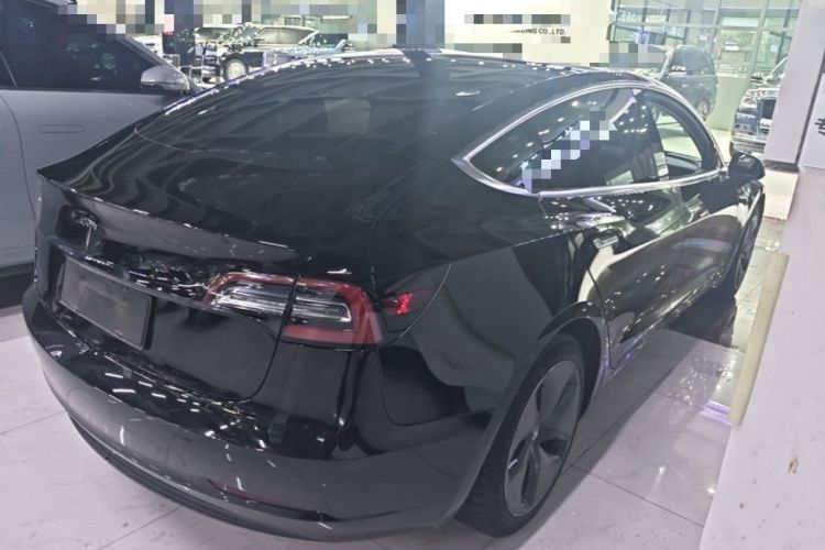 Used Tesla Model 3 2019 Long-Range Rear-Wheel-Drive Version Rear Right 45 Deg
