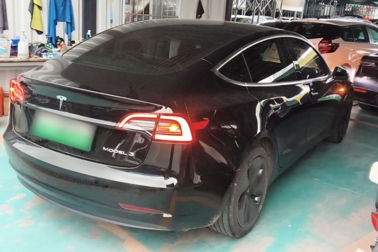 Used Tesla Model 3 2019 Standard Range Rear-Drive Upgraded Version Rear Right 45 Deg