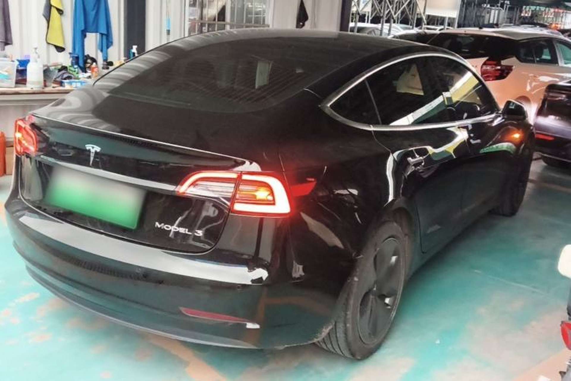Used Tesla Model 3 2019 Standard Range Rear-Drive Upgraded Version Rear Right 45 Deg