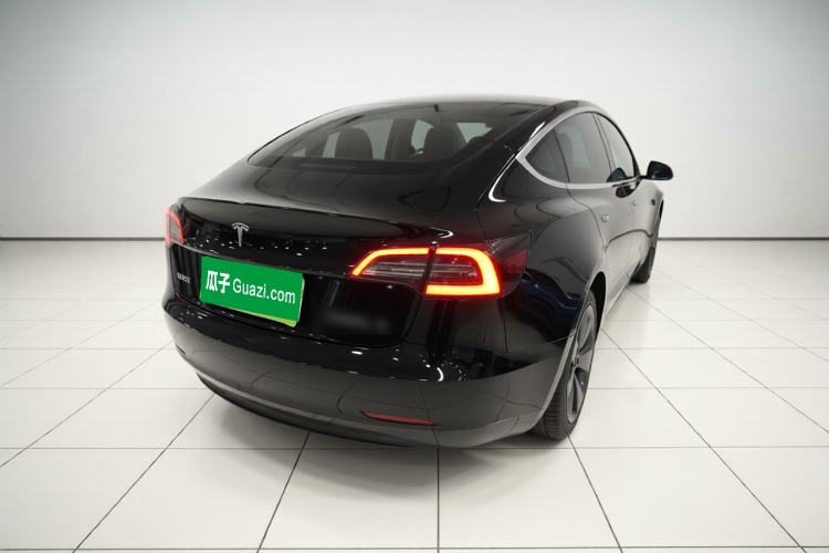 Used Tesla Model 3 2019 Standard Range Rear-Drive Upgraded Version Rear Right 45 Deg