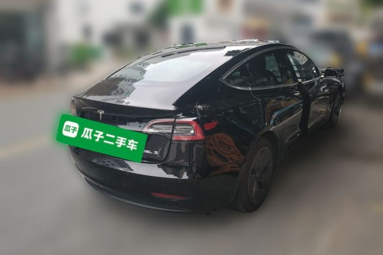 Used Tesla Model 3 2019 Standard Range Rear-Drive Upgraded Version Rear Right 45 Deg