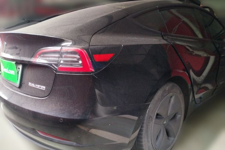 Used Tesla Model 3 2019 Long-Range Rear-Wheel-Drive Version Rear Right 45 Deg