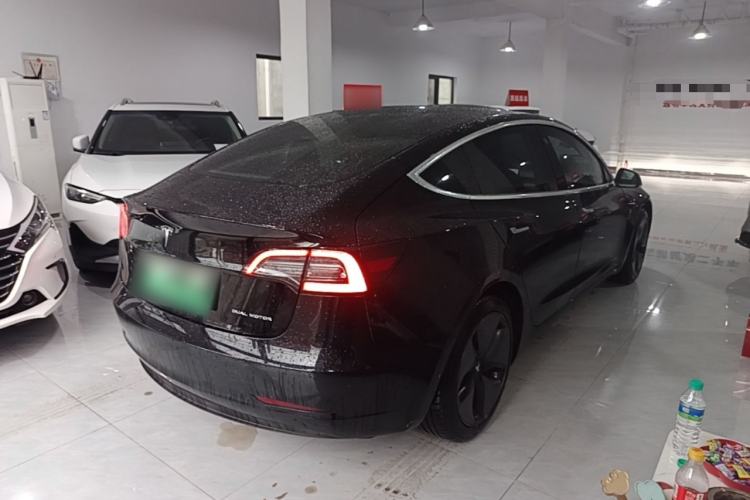 Used Tesla Model 3 2019 Long-Range All-Wheel-Drive Version Rear Right 45 Deg