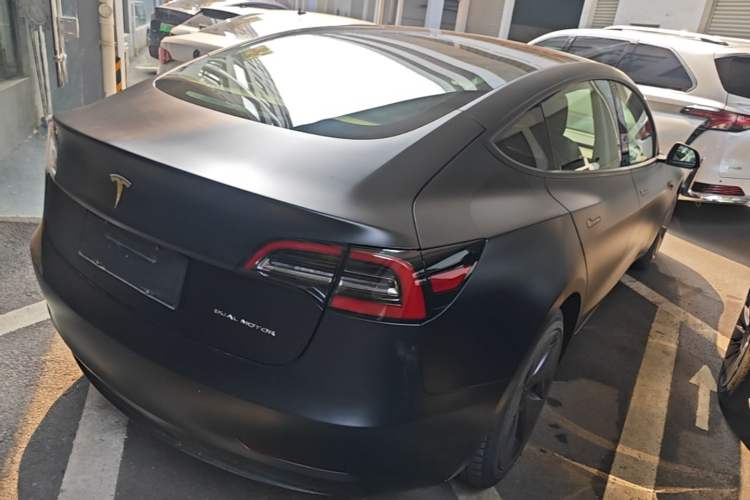 Used Tesla Model 3 2019 Long-Range All-Wheel-Drive Version Rear Right 45 Deg