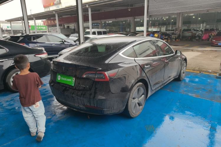 Used Tesla Model 3 2019 Standard Range Rear-Drive Upgraded Version Rear Right 45 Deg
