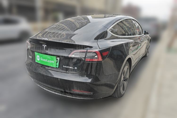 Used Tesla Model 3 2019 Standard Range Rear-Drive Upgraded Version Rear Right 45 Deg
