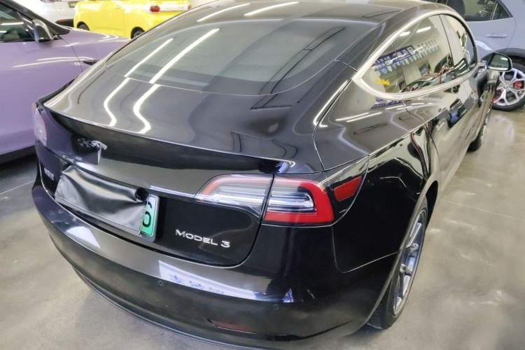 Used Tesla Model 3 2019 Standard Range Rear-Drive Upgraded Version Rear Right 45 Deg