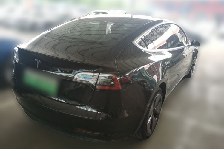Used Tesla Model 3 2019 Long-Range Rear-Wheel-Drive Version Rear Right 45 Deg