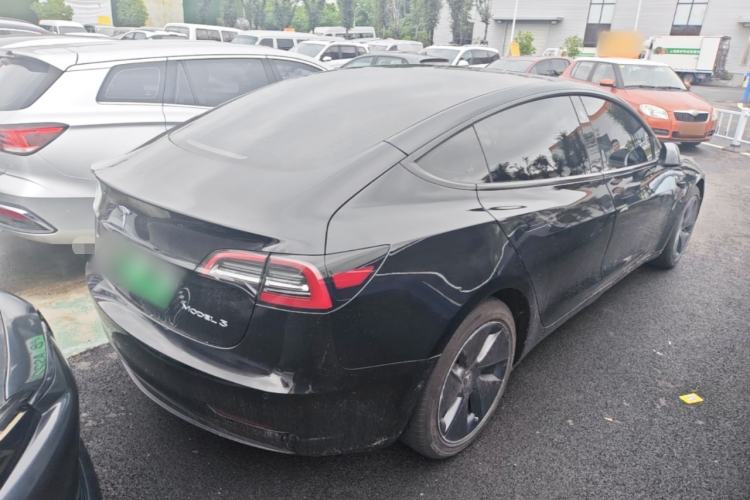 Used Tesla Model 3 2019 Standard Range Rear-Drive Upgraded Version Rear Right 45 Deg