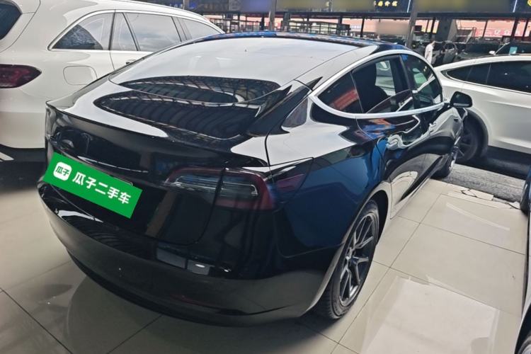 Used Tesla Model 3 2019 Standard Range Rear-Drive Upgraded Version Rear Right 45 Deg