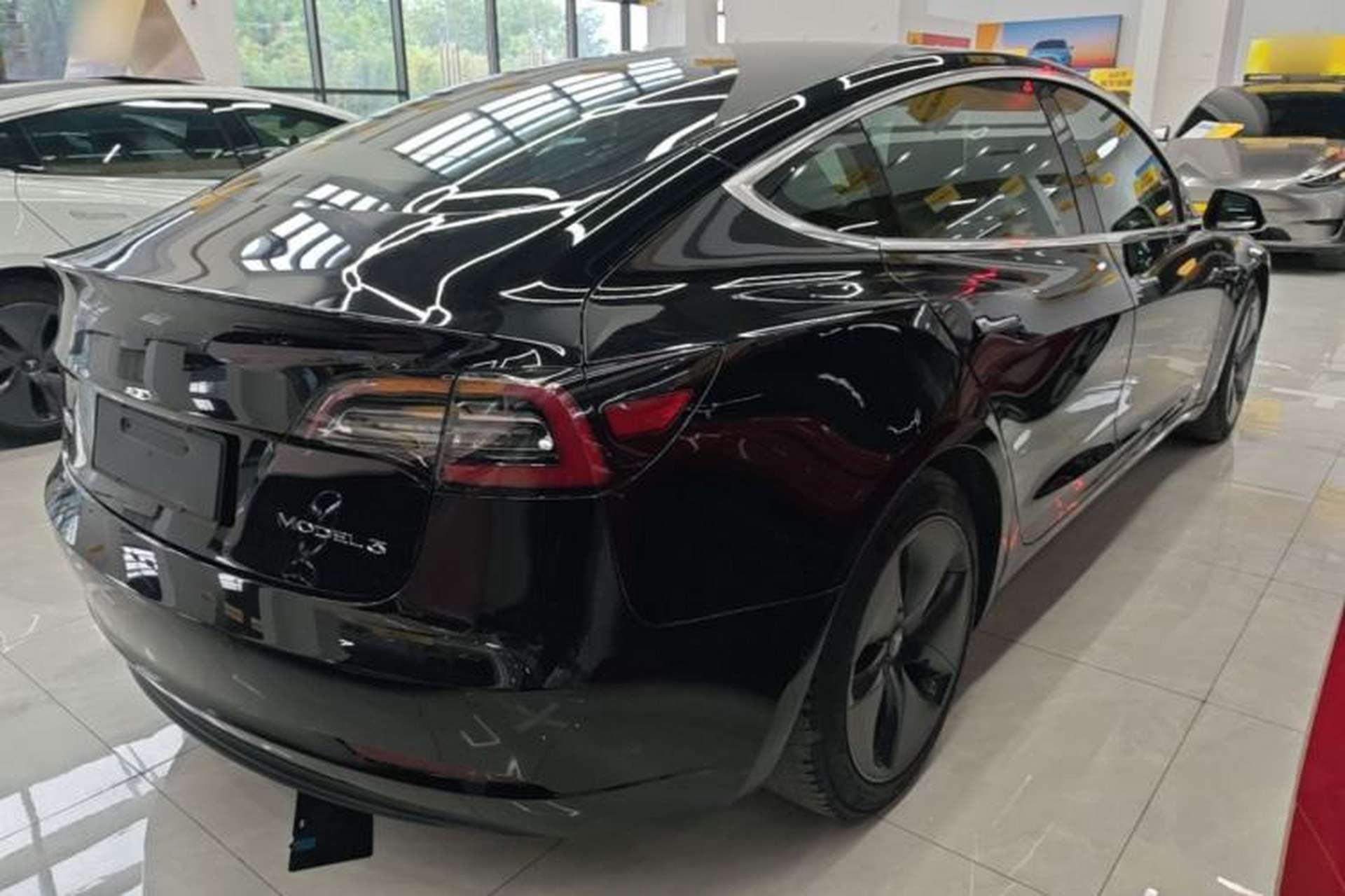 Used Tesla Model 3 2019 Standard Range Rear-Drive Upgraded Version Rear Right 45 Deg