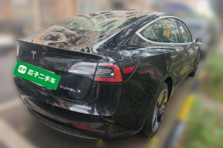 Used Tesla Model 3 2019 Standard Range Rear-Drive Upgraded Version Rear Right 45 Deg