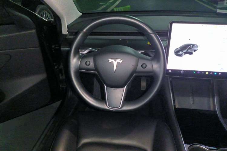 Used Tesla Model 3 2019 Long-Range Rear-Wheel-Drive Version Steering Wheel