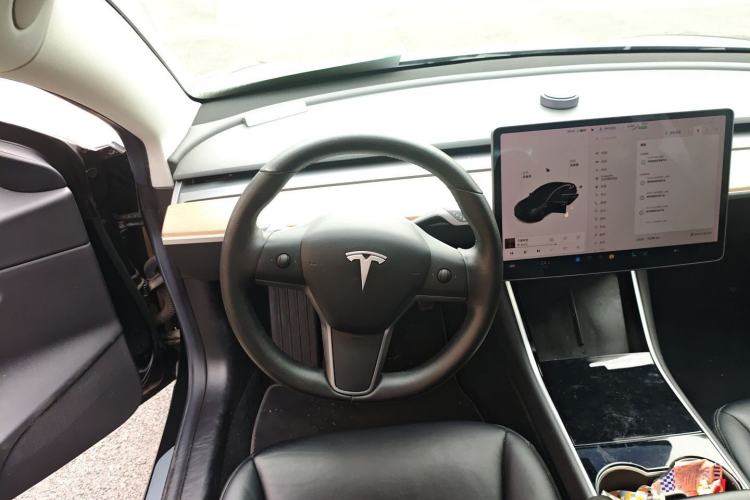 Used Tesla Model 3 2019 Long-Range Rear-Wheel-Drive Version Steering Wheel