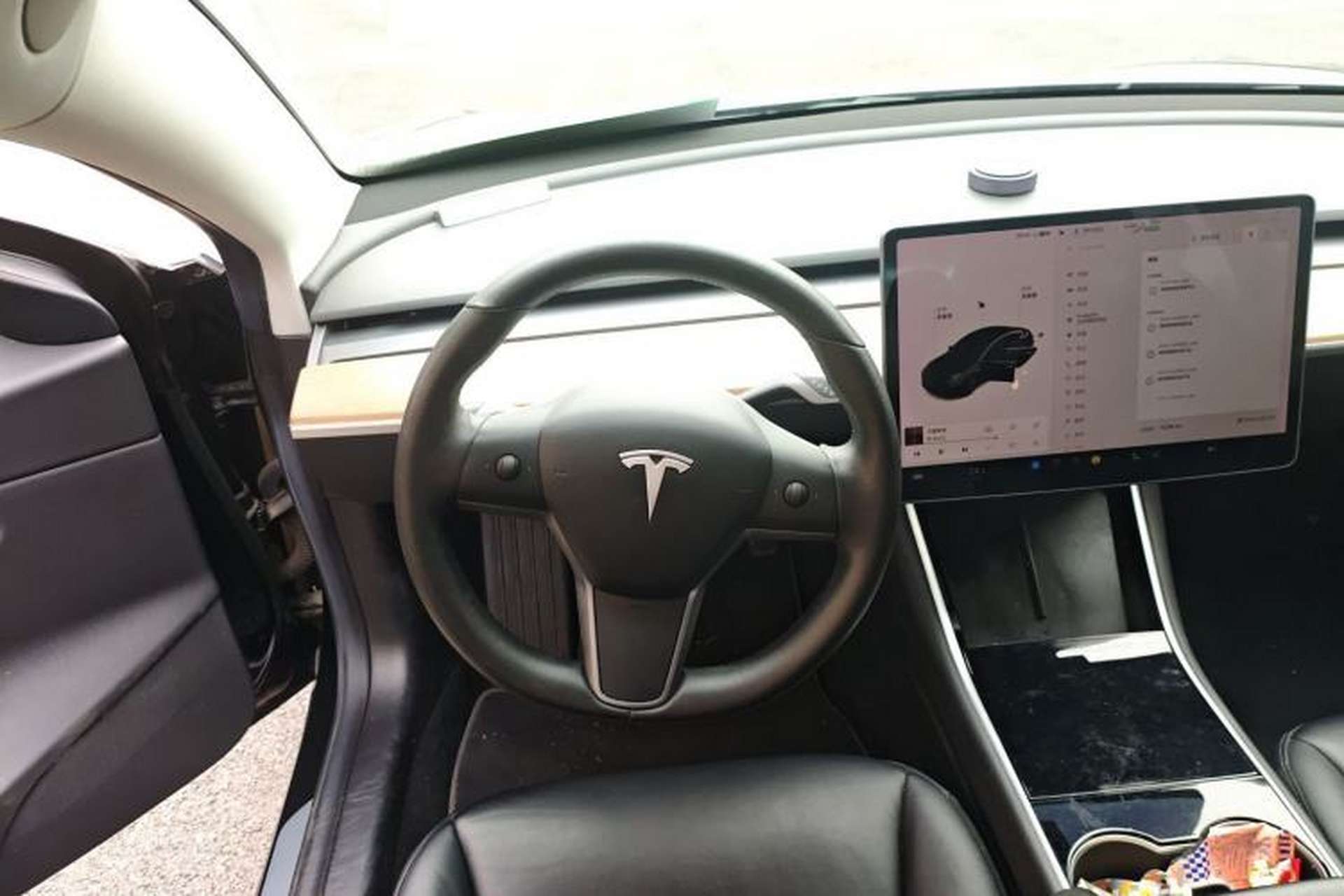 Used Tesla Model 3 2019 Long-Range Rear-Wheel-Drive Version Steering Wheel
