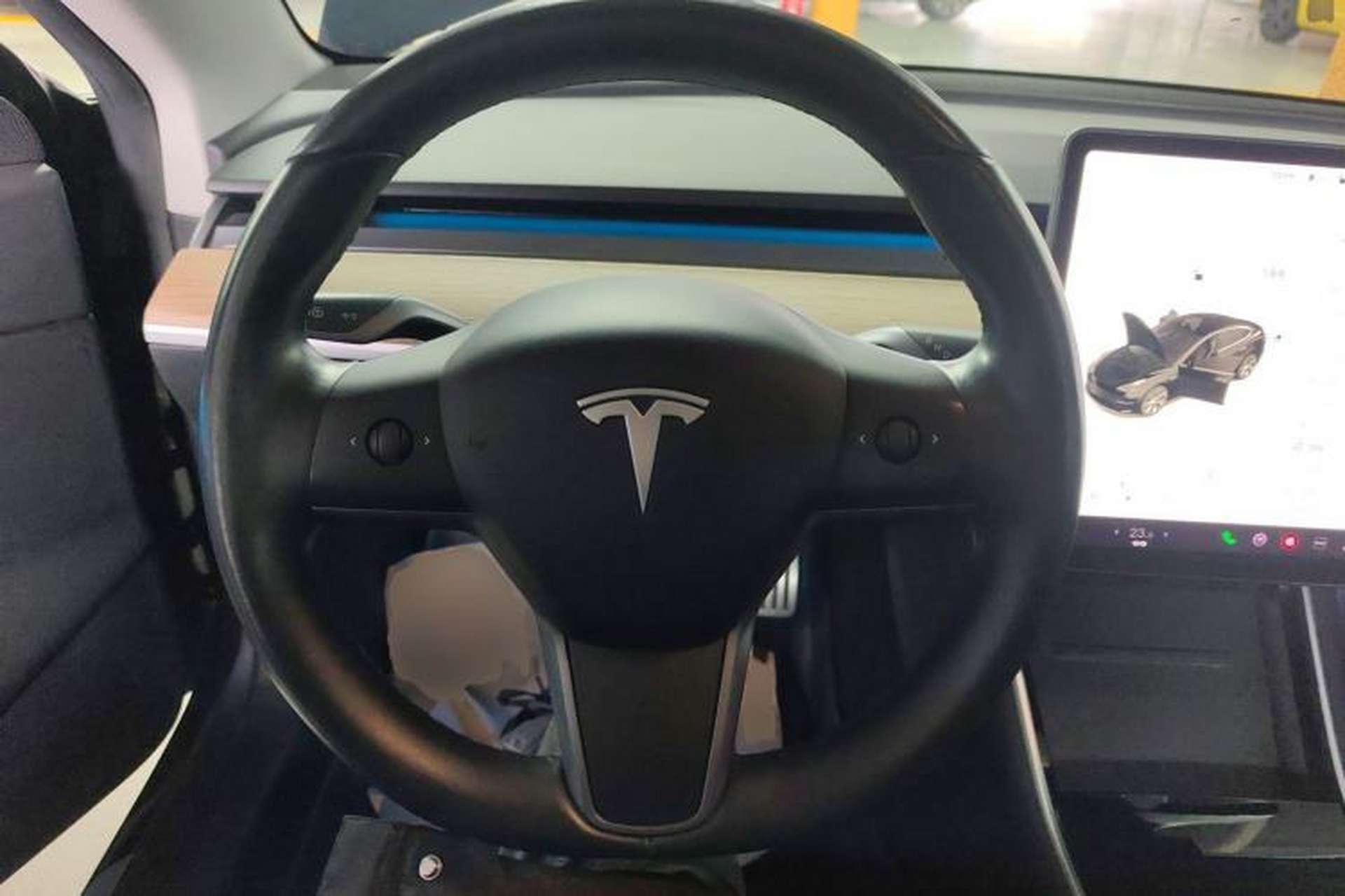 Used Tesla Model 3 2019 Performance High-Performance All-Wheel-Drive Version Steering Wheel