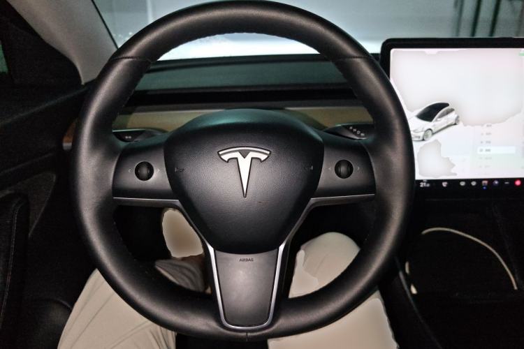 Used Tesla Model 3 2019 Long-Range Rear-Wheel-Drive Version Steering Wheel