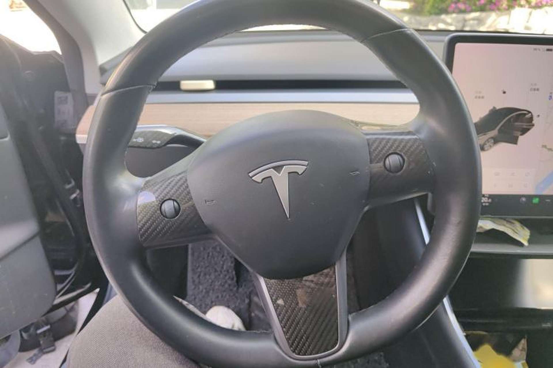 Used Tesla Model 3 2019 Performance High-Performance All-Wheel-Drive Version Steering Wheel