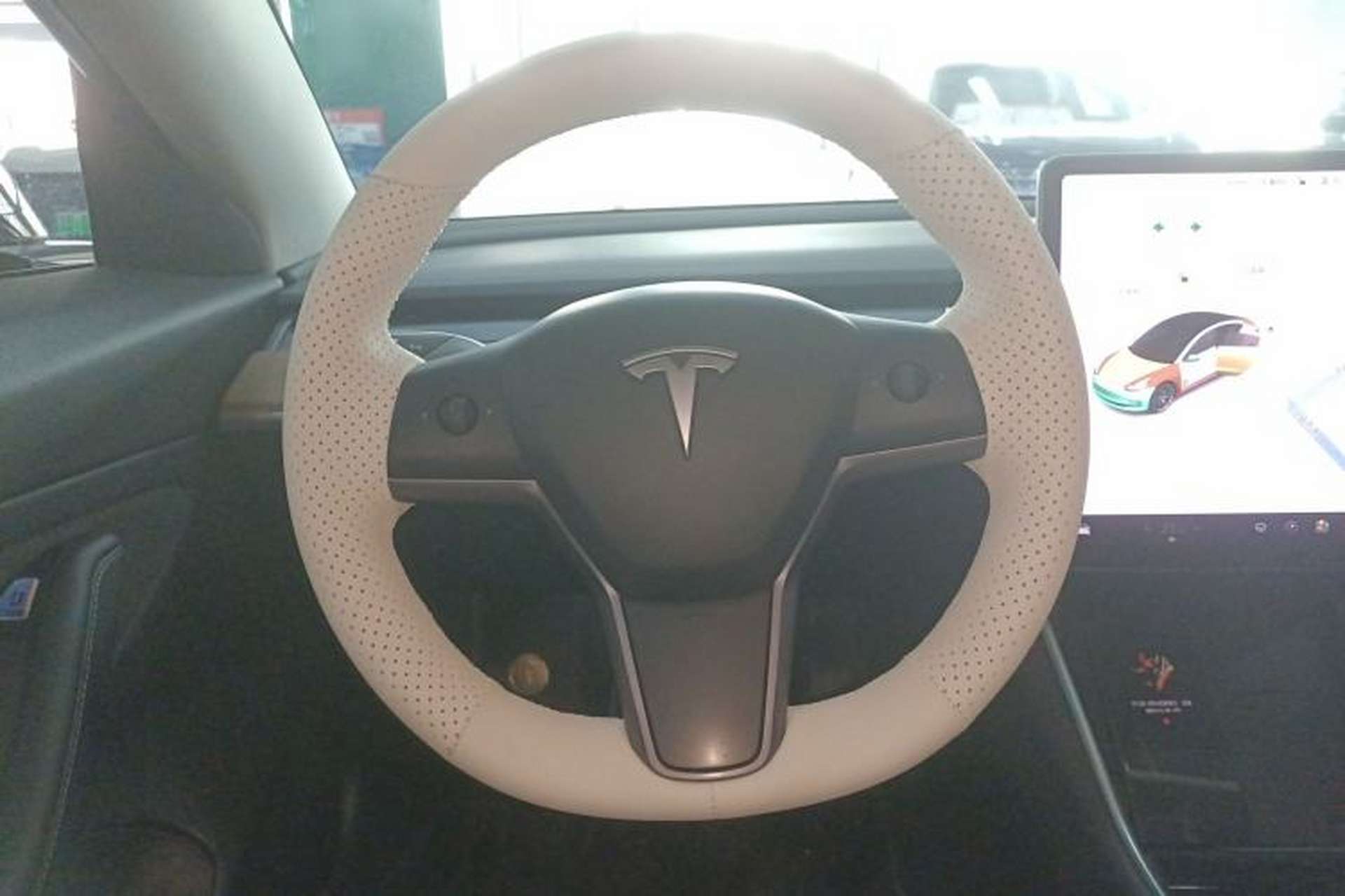 Used Tesla Model 3 2019 Long-Range Rear-Wheel-Drive Version Steering Wheel