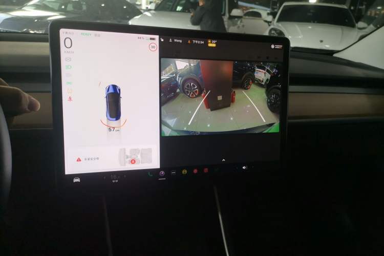 Used Tesla Model 3 2019 Standard Range Rear-Wheel Drive Upgraded Version (52 kWh) Audio And AC Panel