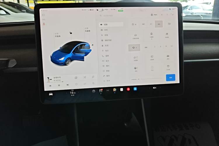 Used Tesla Model 3 2019 Standard Range Rear-Drive Upgraded Version Audio And AC Panel