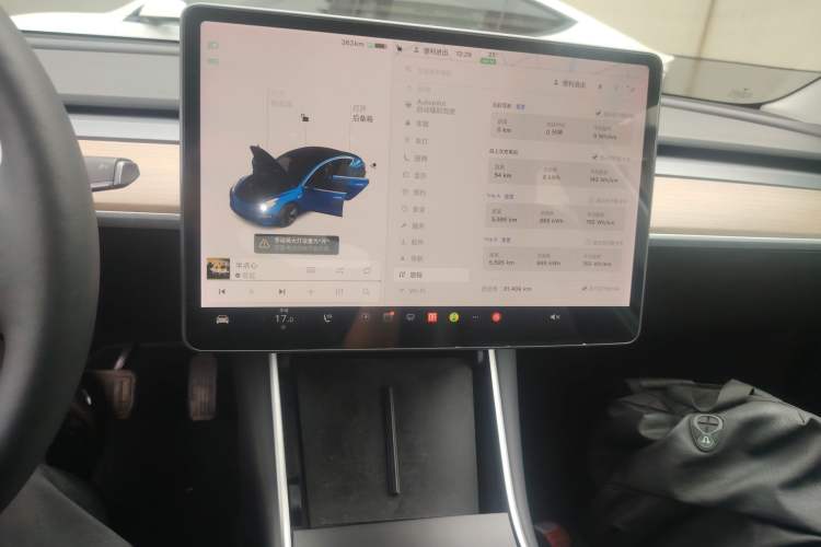 Used Tesla Model 3 2019 Long-Range All-Wheel-Drive Version Audio And AC Panel