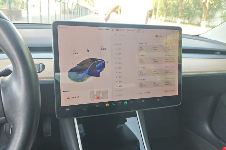 Used Tesla Model 3 2019 Long-Range All-Wheel-Drive Version Audio And AC Panel