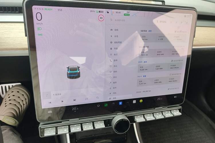 Used Tesla Model 3 2019 Long-Range Rear-Wheel-Drive Version Audio And AC Panel