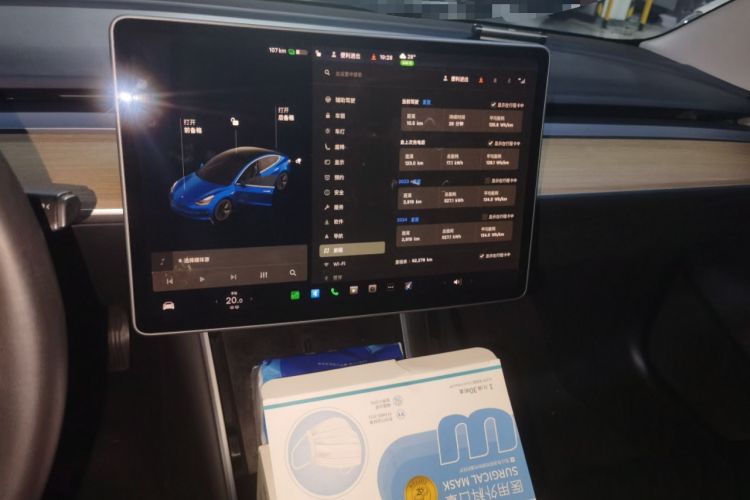 Used Tesla Model 3 2019 Standard Range Rear-Drive Upgraded Version Audio And AC Panel