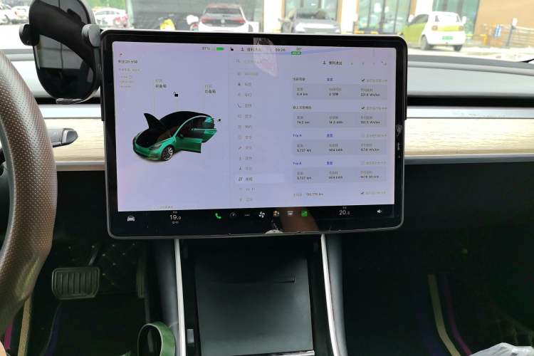 Used Tesla Model 3 2019 Standard Range Rear-Drive Upgraded Version Audio And AC Panel