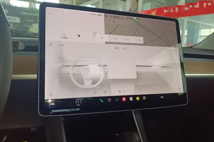 Used Tesla Model 3 2019 Long-Range Rear-Wheel-Drive Version Audio And AC Panel