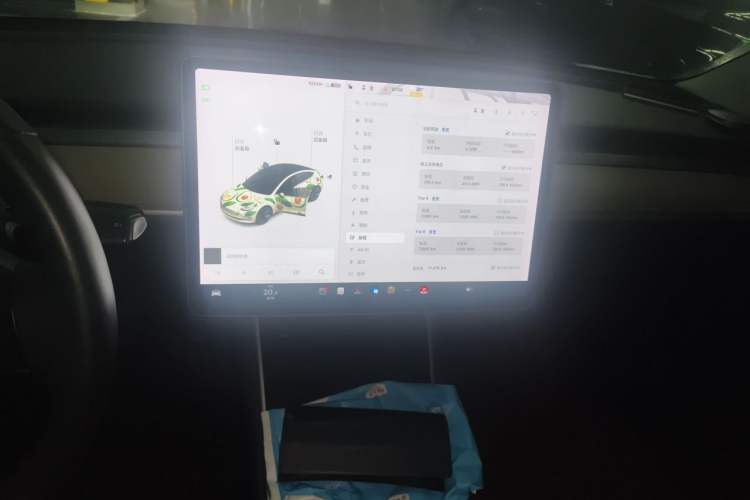 Used Tesla Model 3 2019 Standard Range Rear-Drive Upgraded Version Audio And AC Panel