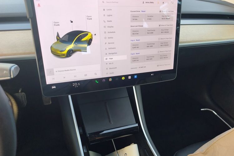 Used Tesla Model 3 2019 Standard Range Rear-Drive Upgraded Version Audio And AC Panel