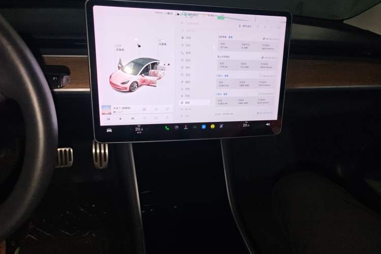 Used Tesla Model 3 2019 Standard Range Rear-Drive Upgraded Version Audio And AC Panel