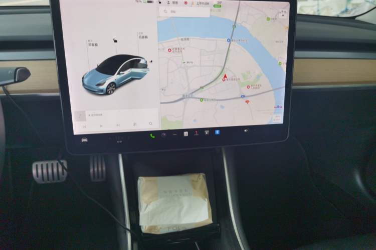 Used Tesla Model 3 2019 Performance High-Performance All-Wheel-Drive Version Audio And AC Panel
