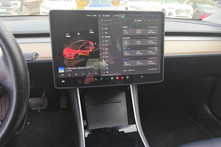 Used Tesla Model 3 2019 Long-Range Rear-Wheel-Drive Version Audio And AC Panel