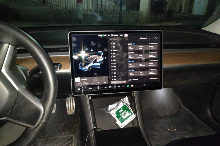 Used Tesla Model 3 2019 Long-Range All-Wheel-Drive Version Audio And AC Panel
