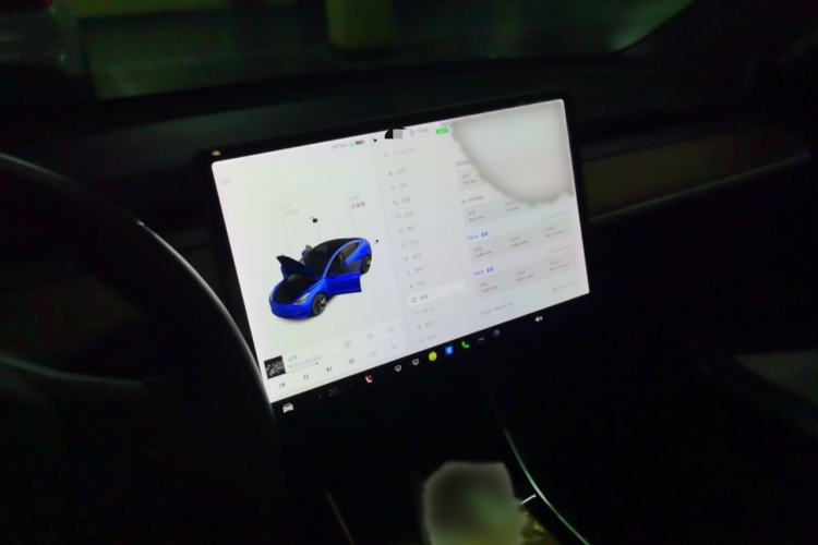 Used Tesla Model 3 2019 Long-Range Rear-Wheel-Drive Version Audio And AC Panel