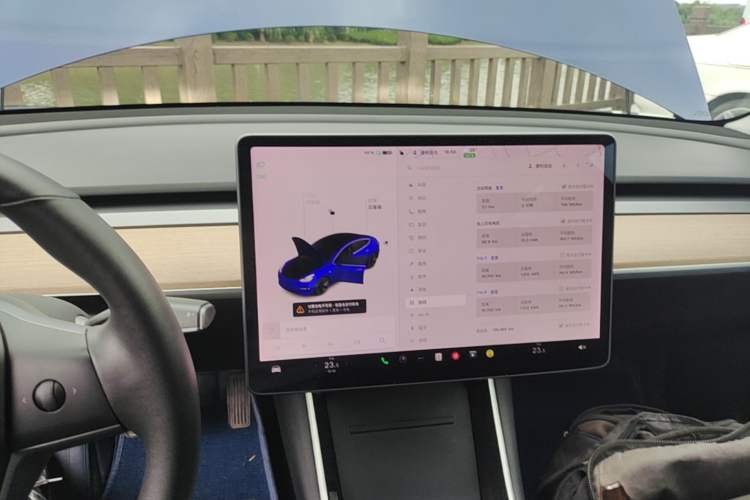 Used Tesla Model 3 2019 Standard Range Rear-Wheel Drive Upgraded Version (60 kWh) Audio And AC Panel