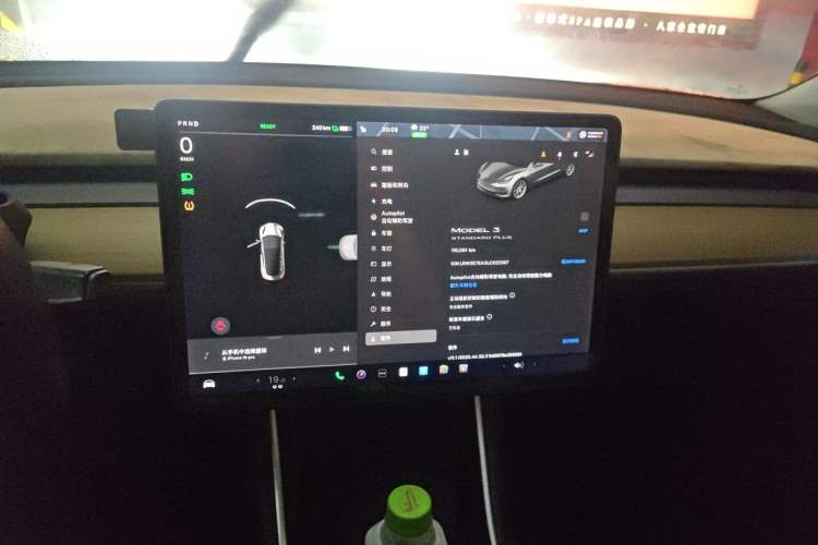 Used Tesla Model 3 2019 Standard Range Rear-Drive Upgraded Version Audio And AC Panel