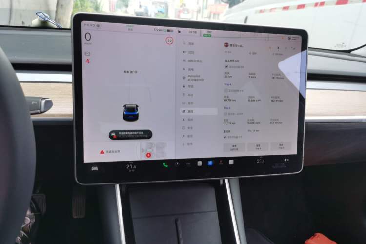 Used Tesla Model 3 2019 Standard Range Rear-Drive Upgraded Version Audio And AC Panel