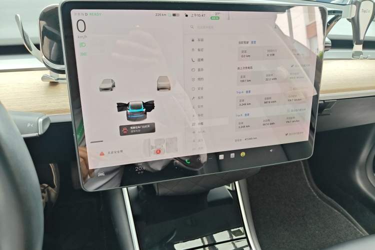 Used Tesla Model 3 2019 Long-Range Rear-Wheel-Drive Version Audio And AC Panel