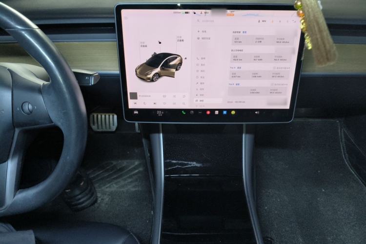 Used Tesla Model 3 2019 Performance High-Performance All-Wheel-Drive Version Audio And AC Panel