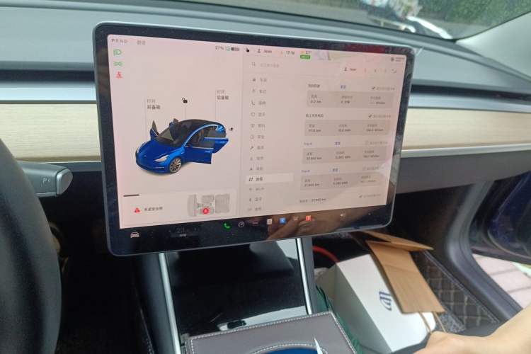 Used Tesla Model 3 2019 Standard Range Rear-Drive Upgraded Version Audio And AC Panel