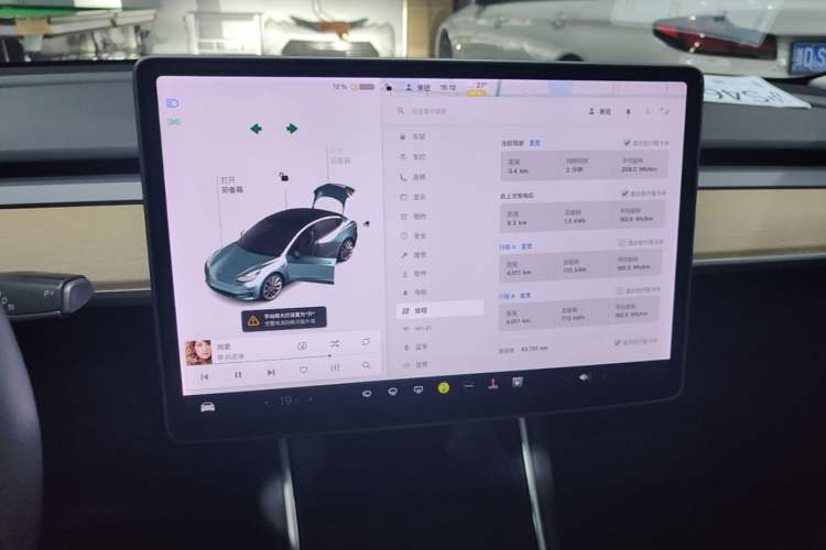 Used Tesla Model 3 2019 Standard Range Rear-Drive Upgraded Version Audio And AC Panel