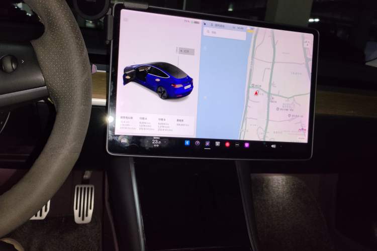 Used Tesla Model 3 2019 Long-Range All-Wheel-Drive Version Audio And AC Panel