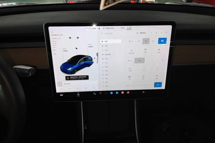 Used Tesla Model 3 2019 Standard Range Rear-Drive Upgraded Version Audio And AC Panel