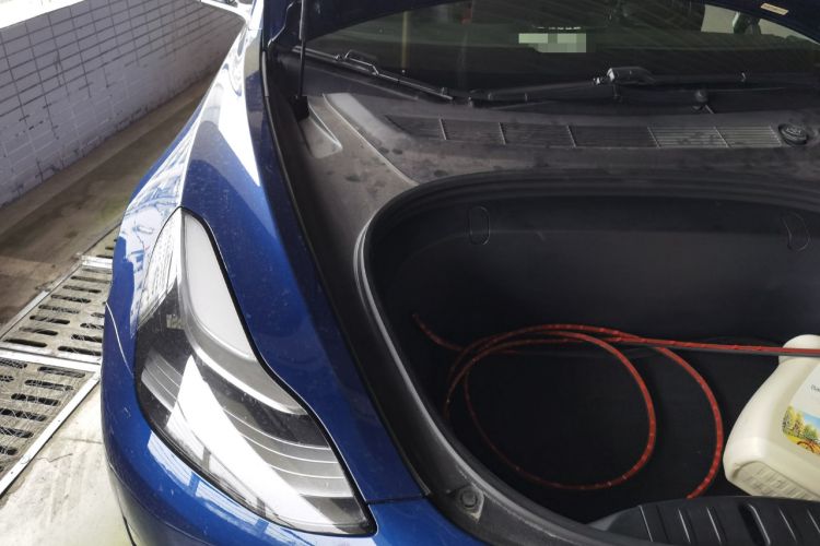 Used Tesla Model 3 2019 Long-Range Rear-Wheel-Drive Version Engine Bay Right