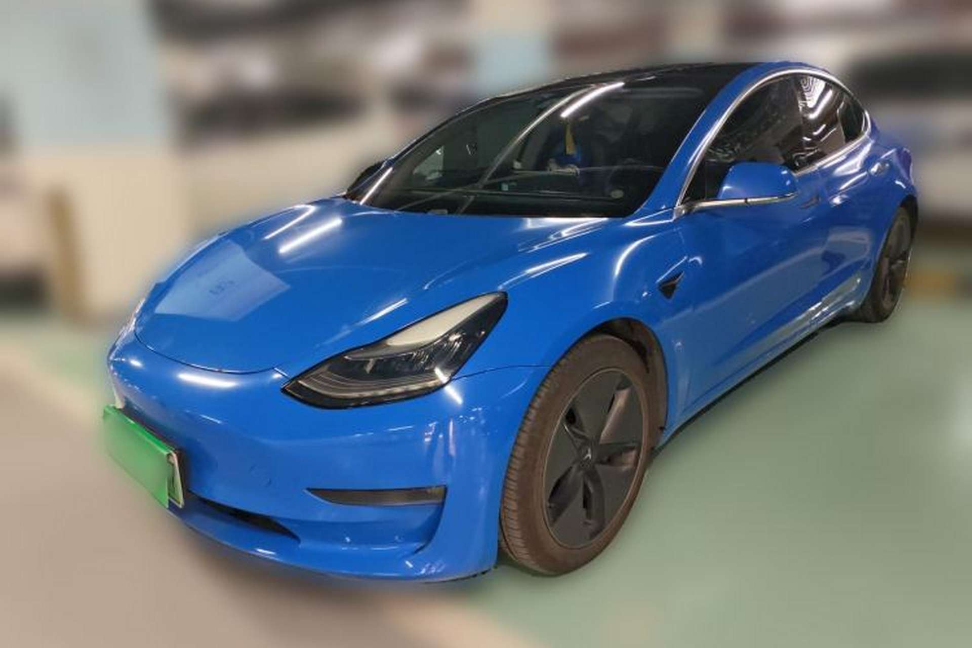 Used Tesla Model 3 2019 Long-Range All-Wheel-Drive Version Front Left 45 Deg